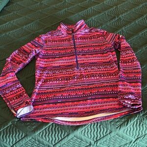 Nike Pro Dri-FIT Purple and Red Patterned Top. Great for golf.
